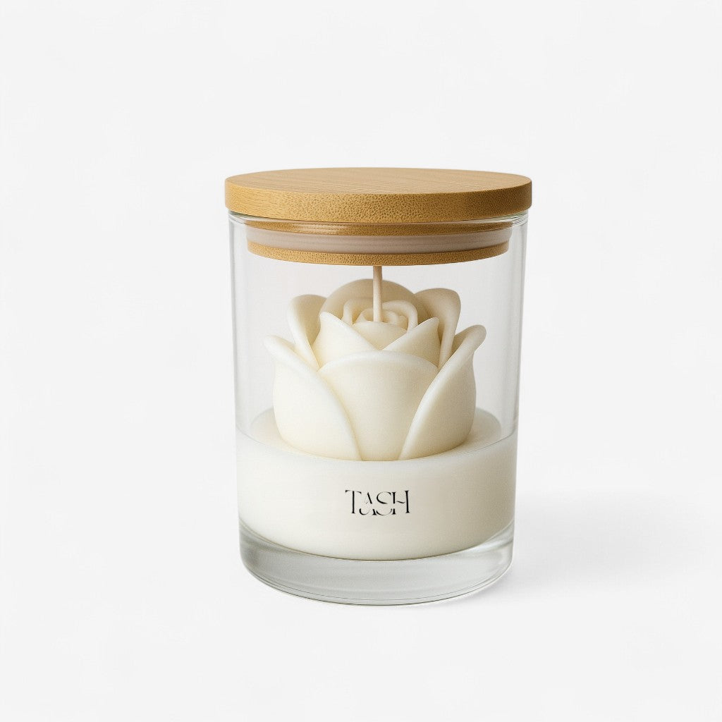 Rose Garden Glass Candle