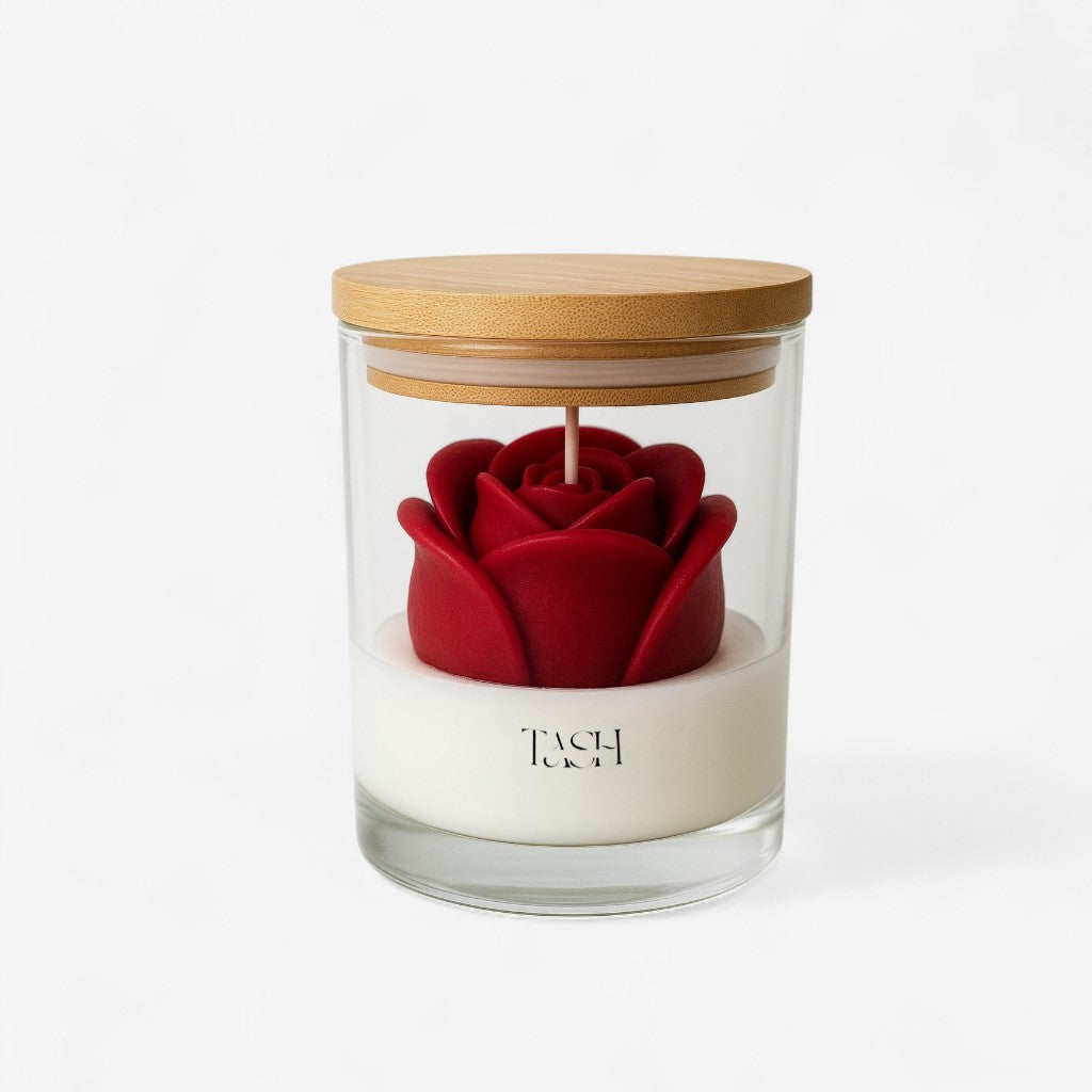 Rose Garden Glass Candle