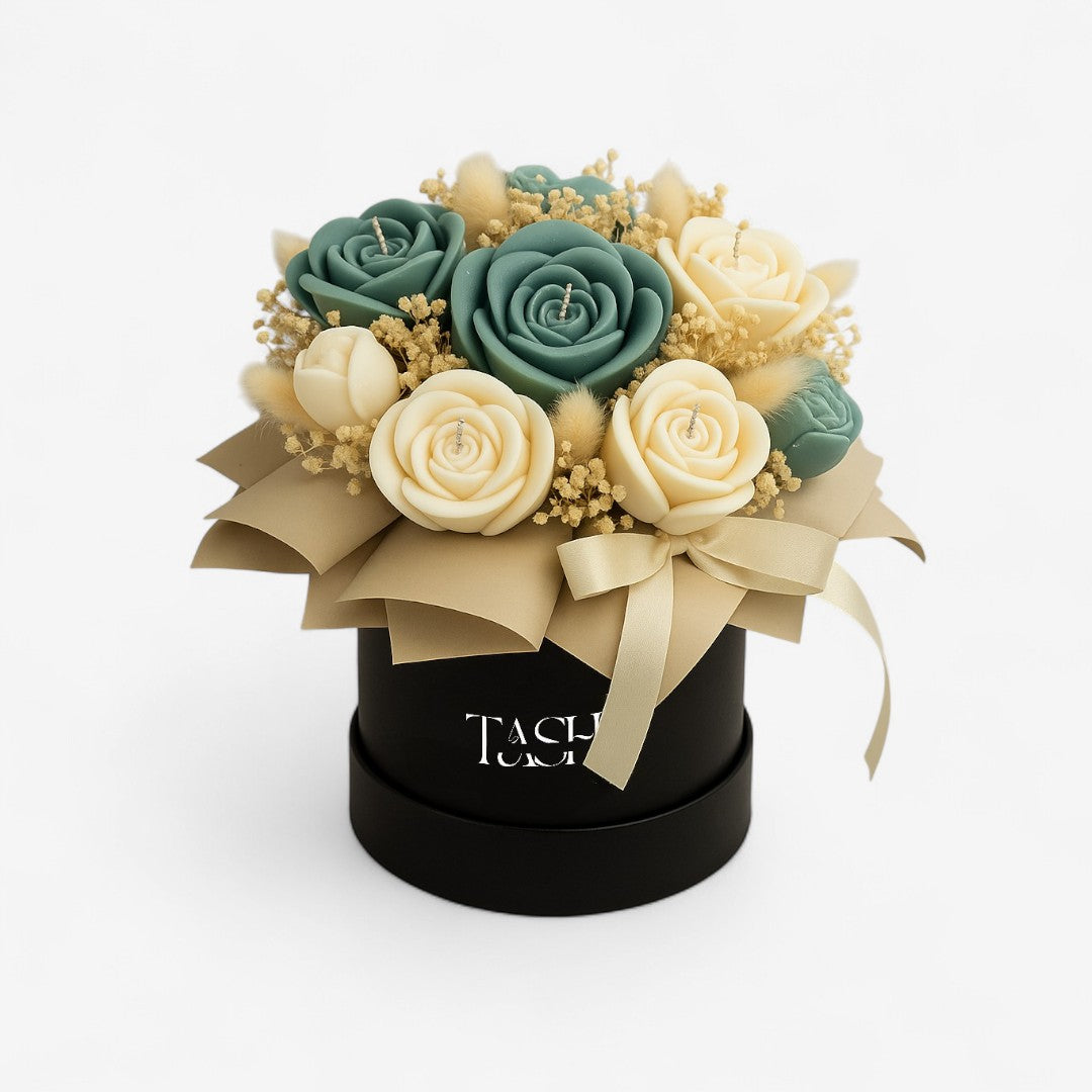 Elegant Rose Candle Bouquet