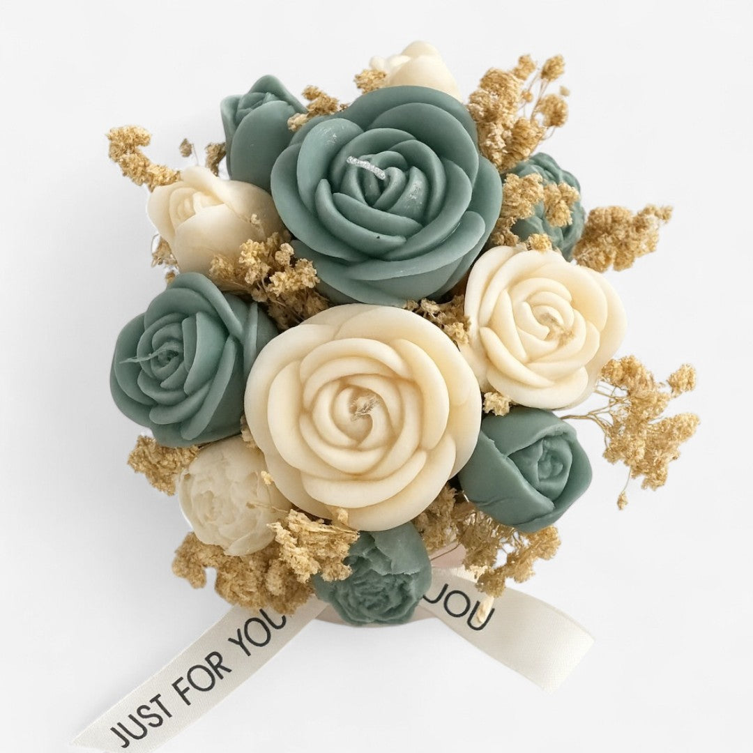 Elegant Rose Candle Bouquet