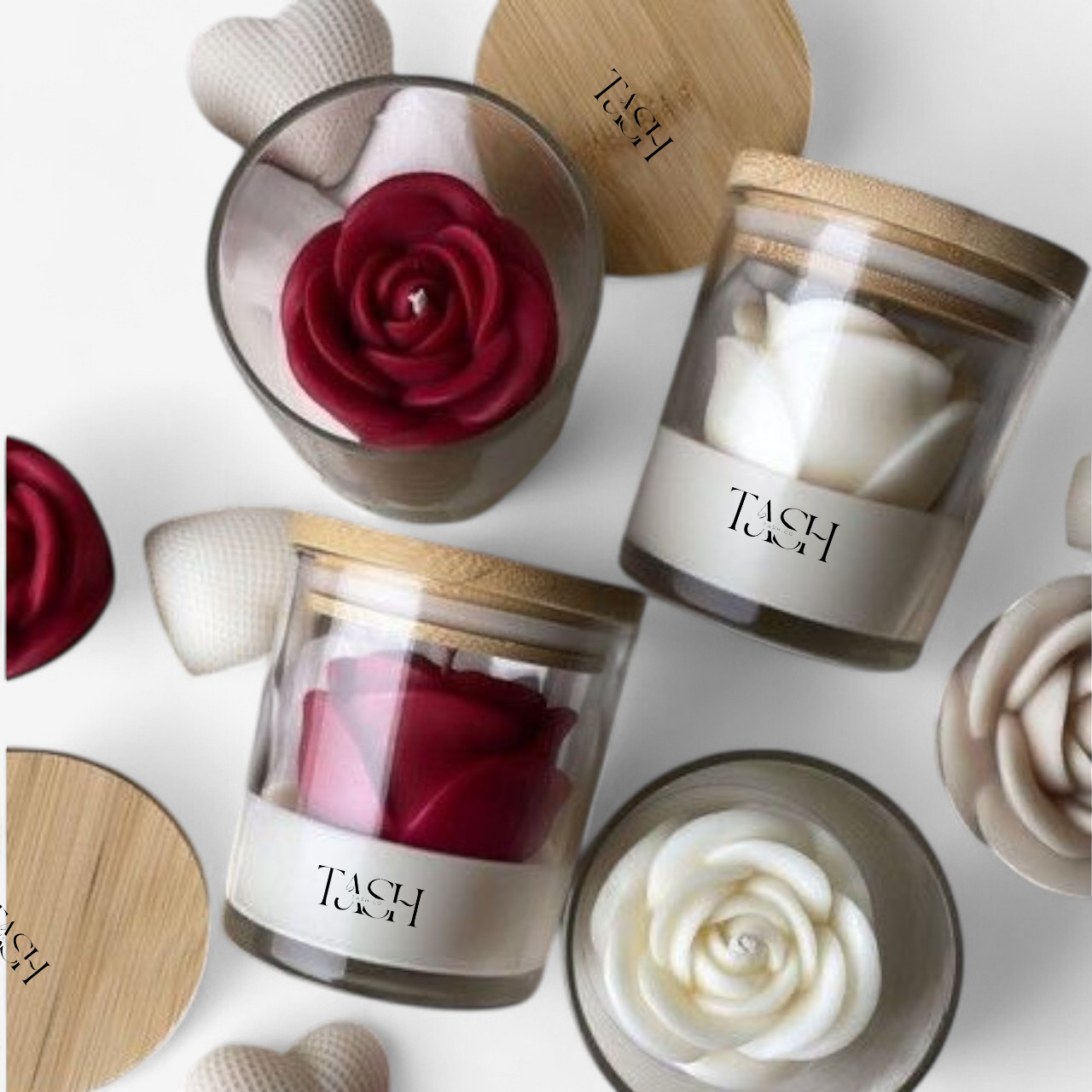 Rose Garden Glass Candle