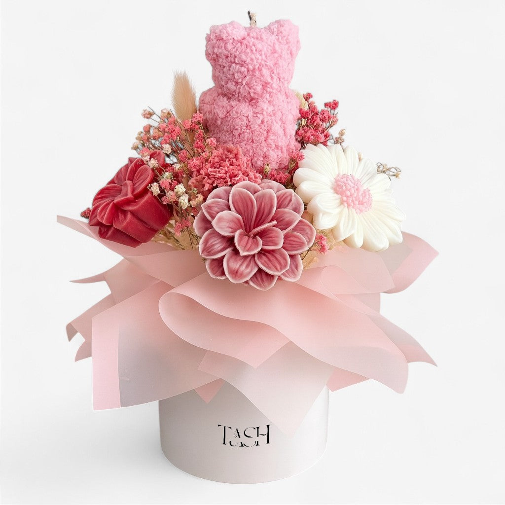 Blossom Bear Candle Bouquet