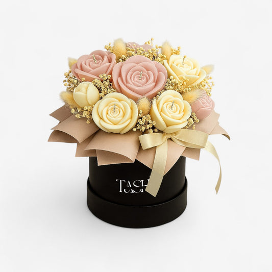 Elegant Rose Candle Bouquet